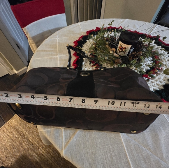 Coach Brown Signature Tote Bag - Picture 10 of 12